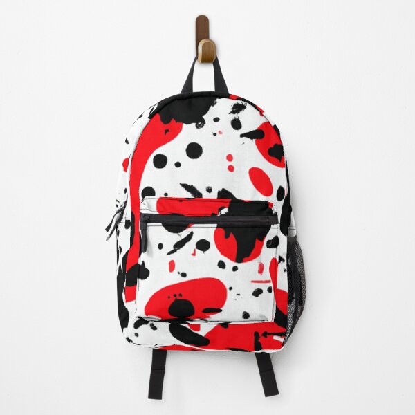 Item preview, Red and Black Abstract Paint Splatter designed and sold by calibrit.