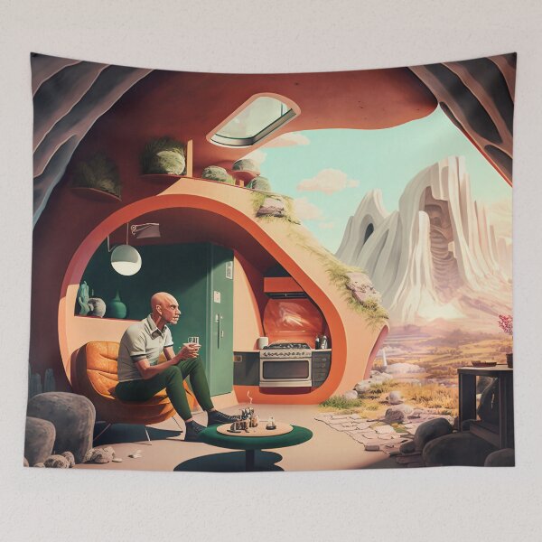 Item preview, Mushroom cave art - am i inside or outside  designed and sold by Miguelamarte.