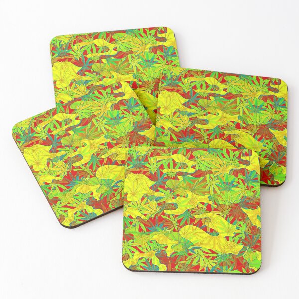 Item preview, Colorful Marijuana Leaf Smoke Print AA designed and sold by WildArtDesigns.