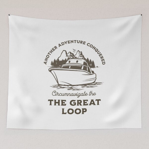 Item preview, The Great Loop Challenge Looper Another Adventure Conquered Boating designed and sold by Uppercase Tees.