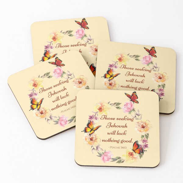 Item preview, Butterfly Floral Those Seeking Jehovah (yellow) designed and sold by Visionary2791.