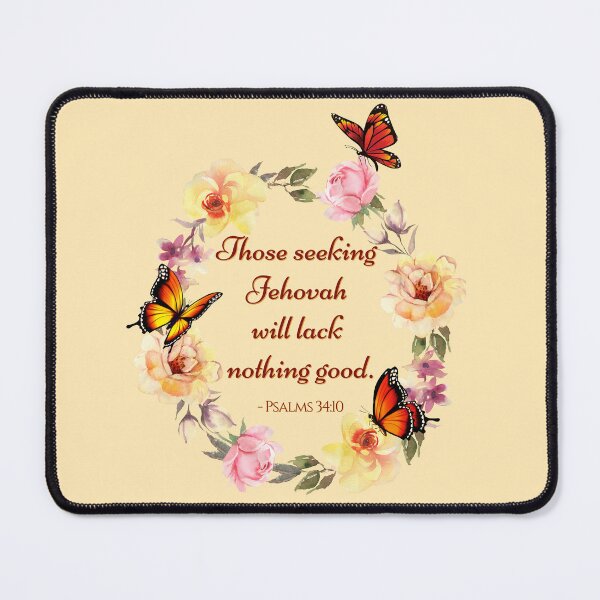 Item preview, Butterfly Floral Those Seeking Jehovah (yellow) designed and sold by Visionary2791.