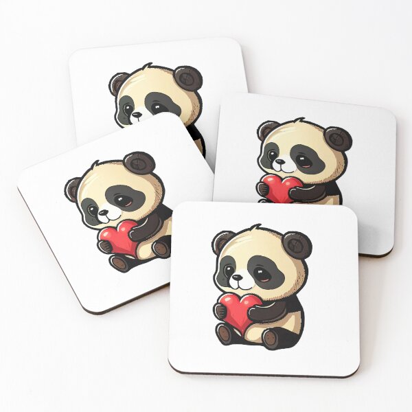 Item preview, Lindo panda con corazón designed and sold by Adorable  Artifacts.