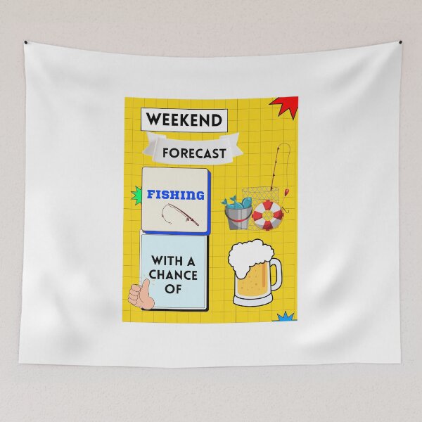 Item preview, Weekend Forecast Fishing with A Chance of Drinking designed and sold by Echo Aesthetics.