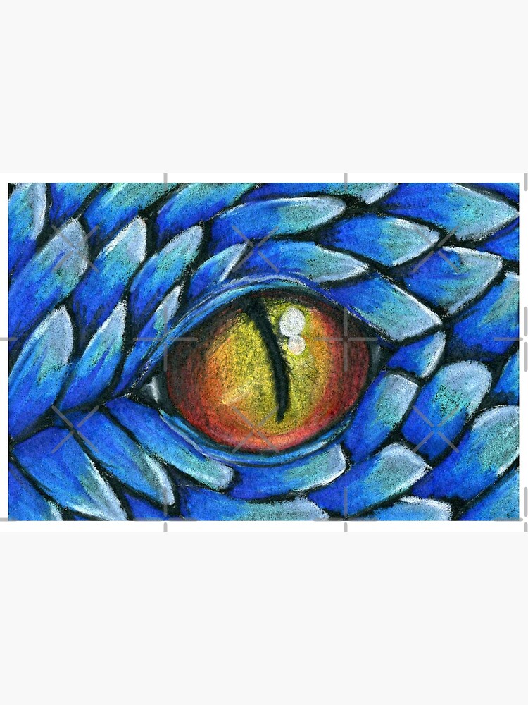 Art Poster Blue dragon eye