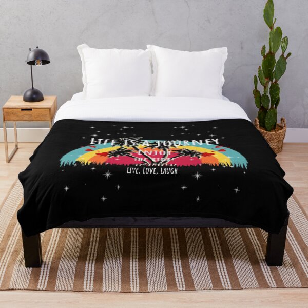 Item preview, La vida es un viaje Disfruta el paseo Rainbow Palms - Vive, ama, ríe designed and sold by ArleDesign.