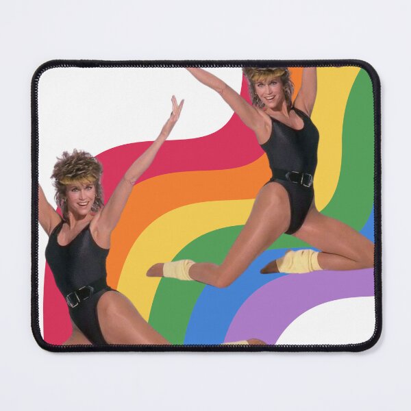 Item preview, Jane Fonda Retro Rainbow designed and sold by TeeKid.