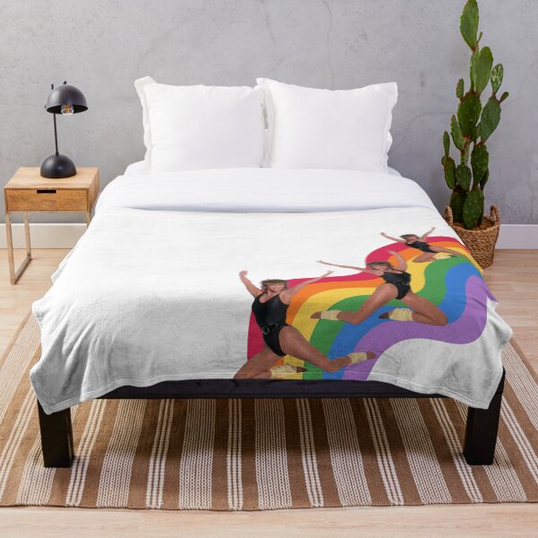 Item preview, Jane Fonda Retro Rainbow designed and sold by TeeKid.