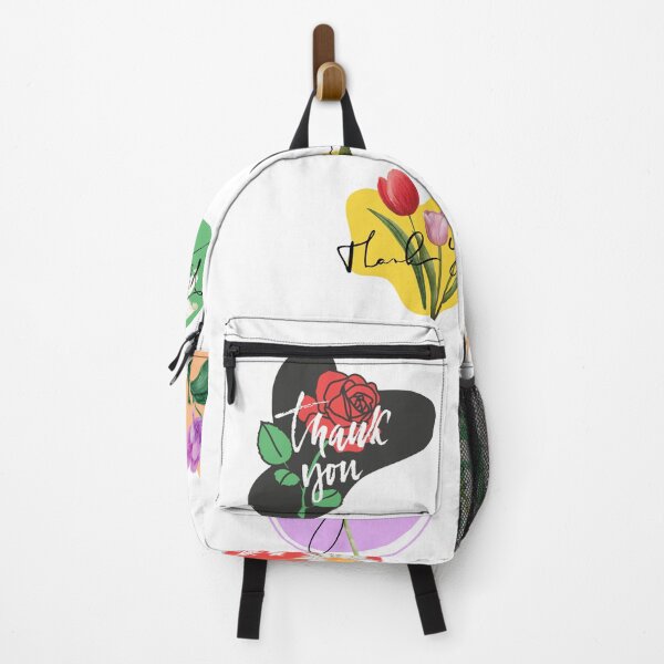 Item preview, Thank you flower floral 6 set sticker colorful illustration set collection designed and sold by FRH Design ⭐⭐⭐⭐⭐.