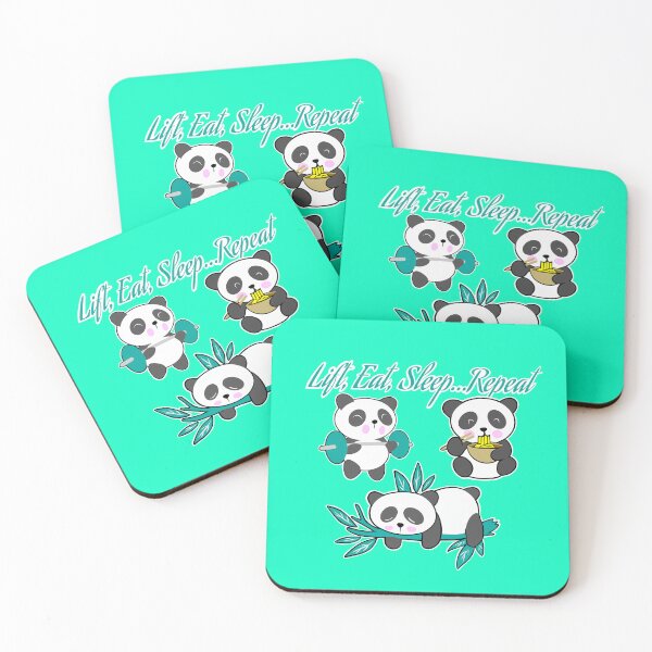 Item preview, Fitness panda, gym girl life, girls who lift, weightlifting panda, designed and sold by Tim Addison.