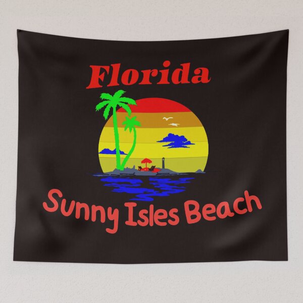 Item preview, Retro Sunset Florida Sunny Isles Beach designed and sold by TheCatmeow2000.