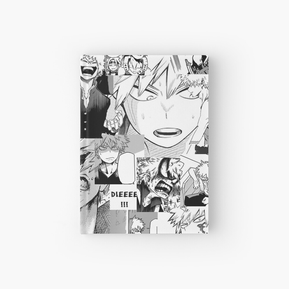 "Bakugou Katsuki Collage" Hardcover Journal by shrimp-kun | Redbubble