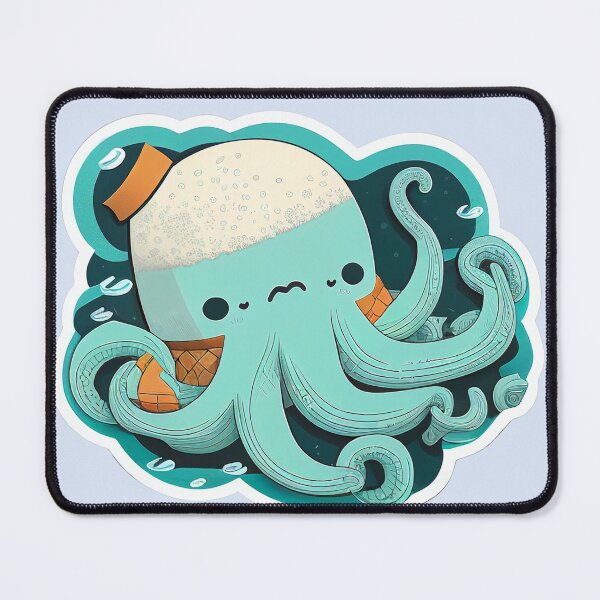 Item preview, The Sad Kraken - Stickers, clothing, décor, phone art, laptop art, kids clothing designed and sold by TheLazyCryptid.