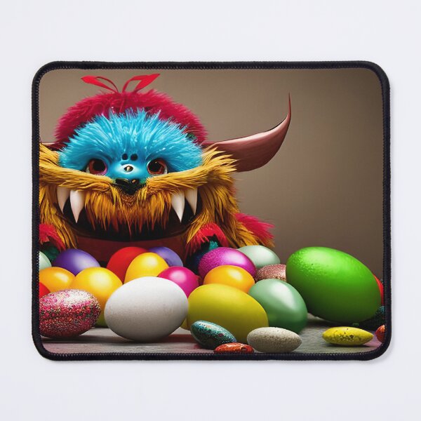 Item preview, Easter Monster Surrounded by Colorful Eggs designed and sold by dreamdesign-4u.