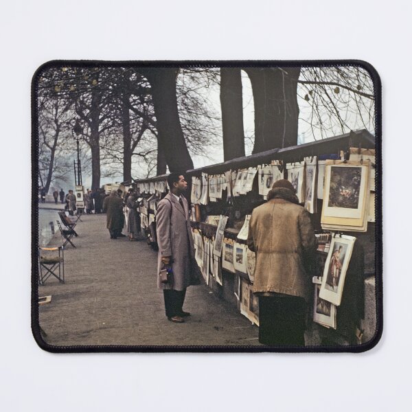 Item preview, 1940s - Scene from a Street with Art Vendors in Paris, France designed and sold by thatwaslife.