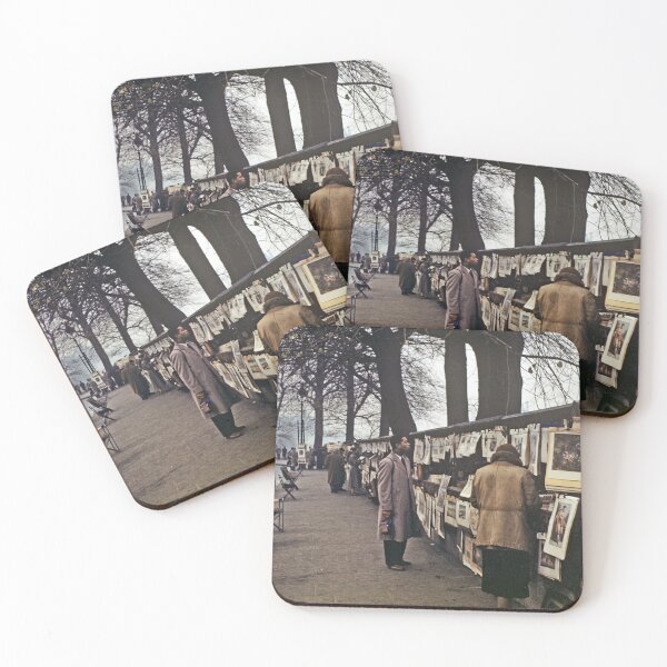 Item preview, 1940s - Scene from a Street with Art Vendors in Paris, France designed and sold by thatwaslife.