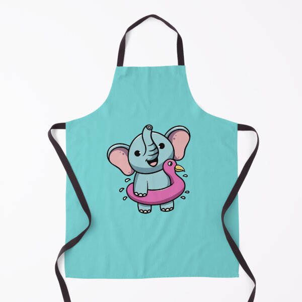 Item preview, Cute Elephant Swimming designed and sold by cubbone.