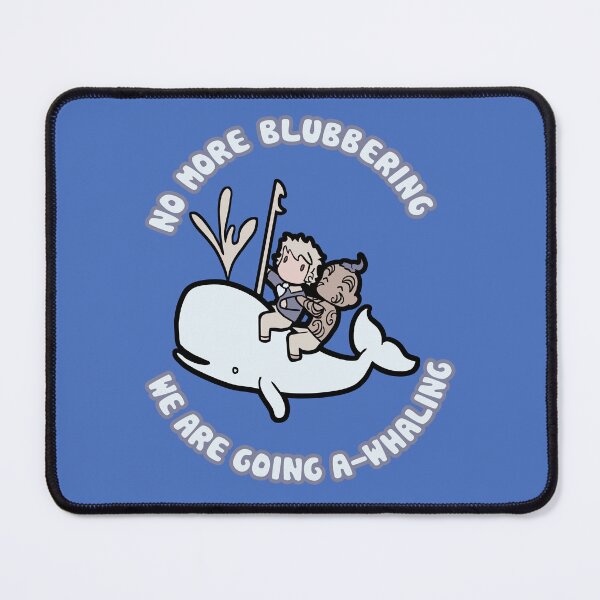 Item preview, Moby Dick Kawaii Whale with Ishmael and Queequeg - No More Blubbering, We Are Going A-Whaling designed and sold by heavyhebi.