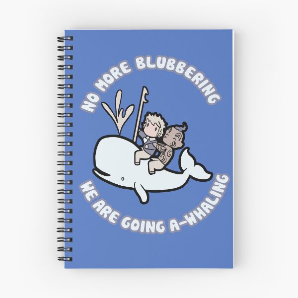 Item preview, Moby Dick Kawaii Whale with Ishmael and Queequeg - No More Blubbering, We Are Going A-Whaling designed and sold by heavyhebi.