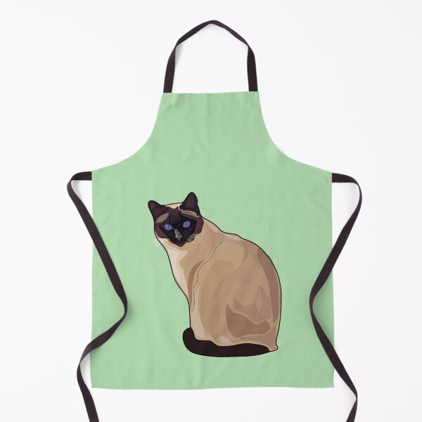 Item preview, Siamese cat cartoon illustration designed and sold by Misscartoon.