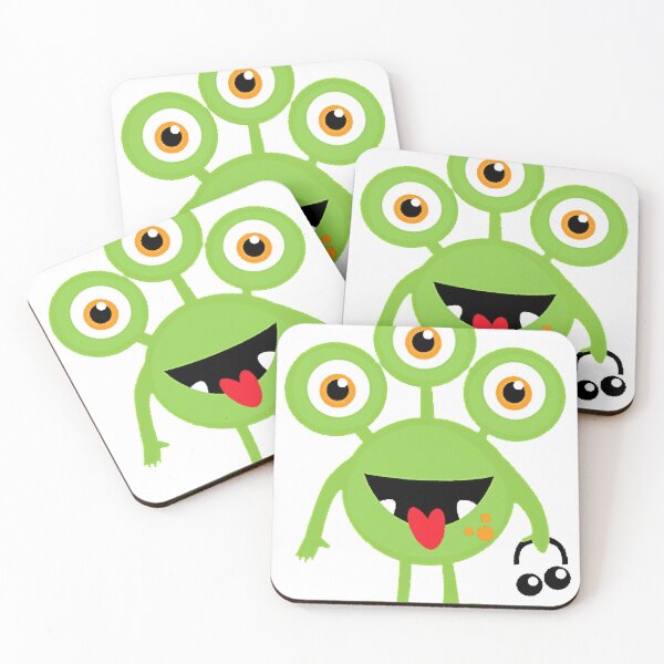 Item preview, recursos halloween green 3 eyed monste designed and sold by DisynePluss.
