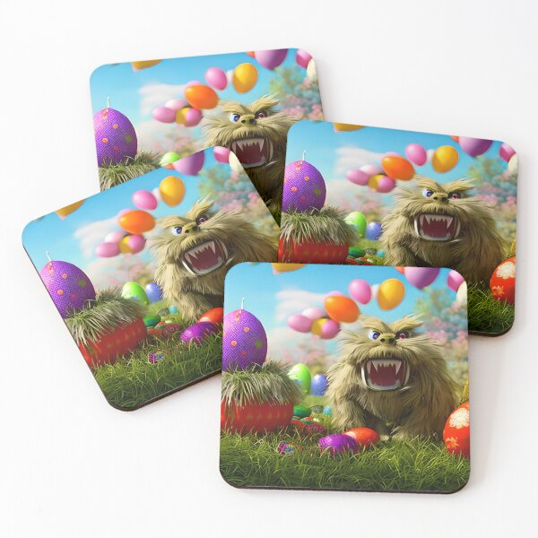 Item preview, Easter Monster Surrounded by Colorful Eggs designed and sold by dreamdesign-4u.