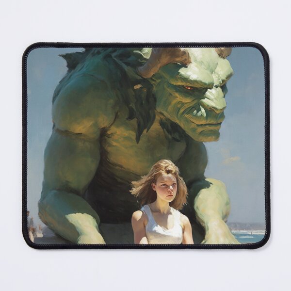Item preview, Beast Guardian, vintage art designed and sold by Lonesomefolk.