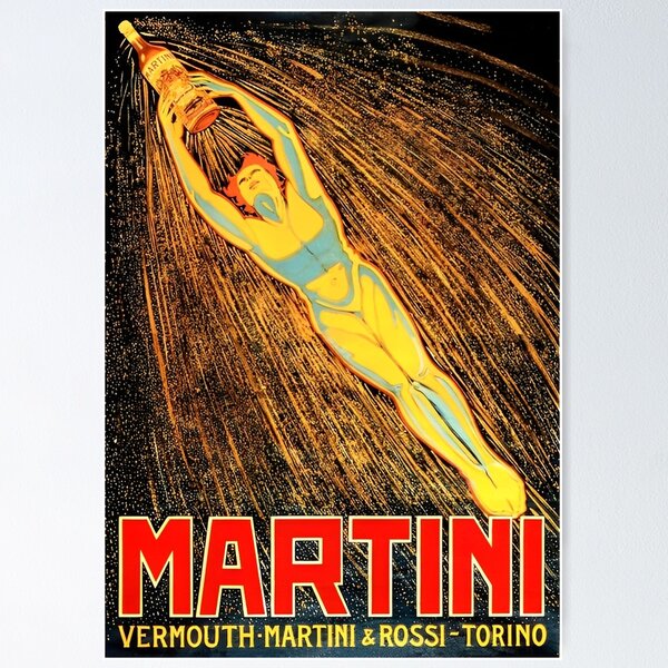 MARTINI VERMUTH VINTAGE POSTER - Bottega d'arte Minerva