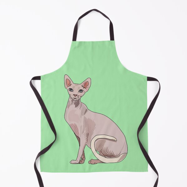 Item preview, Sphynx cat cartoon illustration designed and sold by Misscartoon.