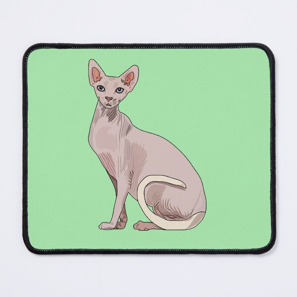 Item preview, Sphynx cat cartoon illustration designed and sold by Misscartoon.