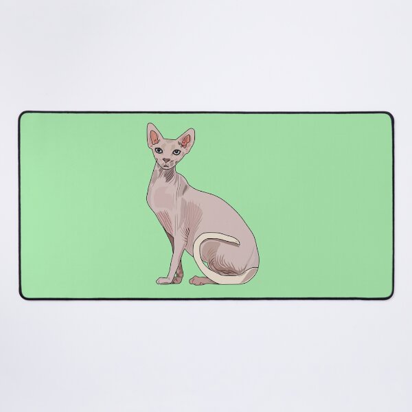 Item preview, Sphynx cat cartoon illustration designed and sold by Misscartoon.