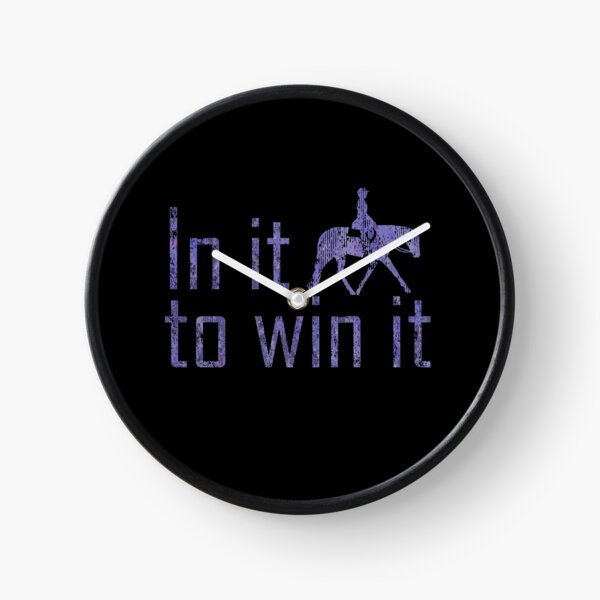 In It To Win It - English Horse Clock