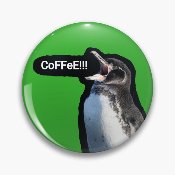 Item preview, Galapagos Penguin needs coffee (Bright Green #35B02C) designed and sold by SBPenguins.