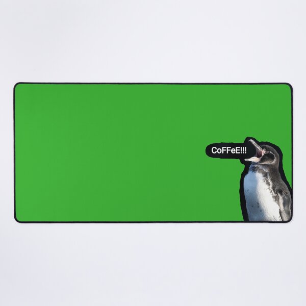 Item preview, Galapagos Penguin needs coffee (Bright Green #35B02C) designed and sold by SBPenguins.