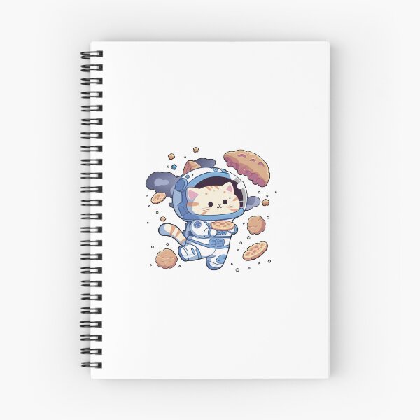 Item preview, space kitty eats cookies designed and sold by ElManuOrtiz.