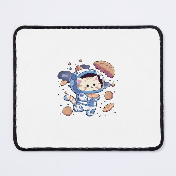 Item preview, space kitty eats cookies designed and sold by ElManuOrtiz.
