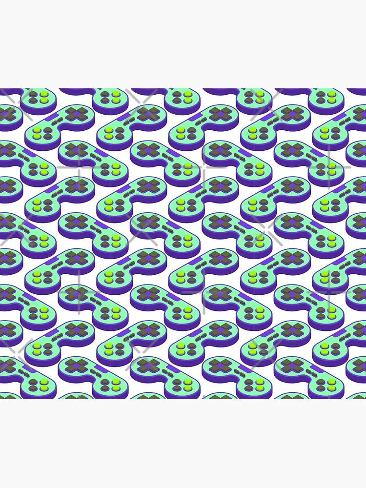 Thumbnail 3 of 3, Tapestry, Controller Pattern, joystick pattern, console pattern designed and sold by Patternawy.