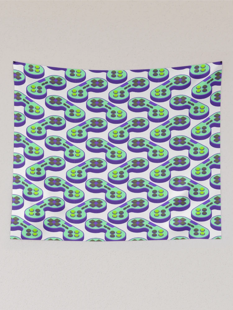 Thumbnail 2 of 3, Tapestry, Controller Pattern, joystick pattern, console pattern designed and sold by Patternawy.