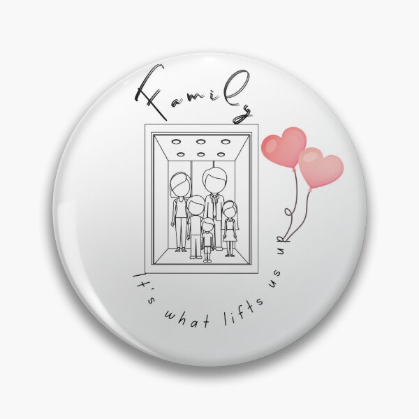 Item preview, Family, it's what lifts us up hearts designed and sold by PixelPizzazz.