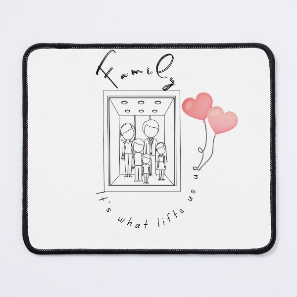 Item preview, Family, it's what lifts us up hearts designed and sold by PixelPizzazz.
