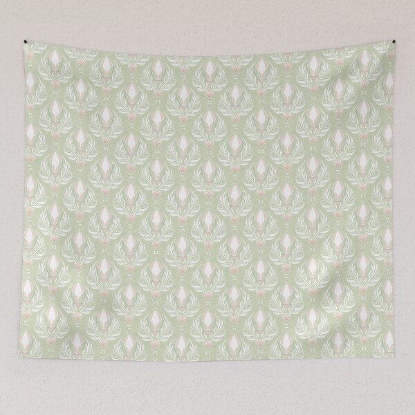 Item preview, Floral Exotica - Lollipop Beige designed and sold by Carina Parry Studios.