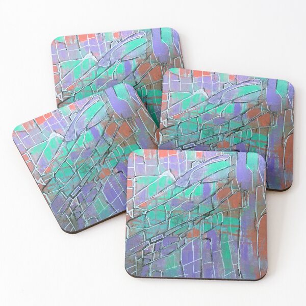 Item preview, Healing Cracks - abstract wall art colorful abstract art print contemporary abstract designed and sold by AdzSpirit.