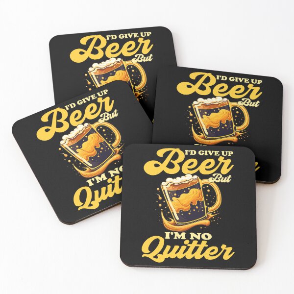 Item preview, I'd Give Up Beer But I'm No Quitter - Funny Beer Lovers designed and sold by Digital Story Time.