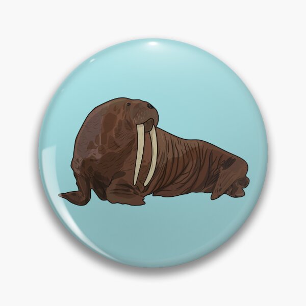 Item preview, Walrus cartoon illustration designed and sold by Misscartoon.