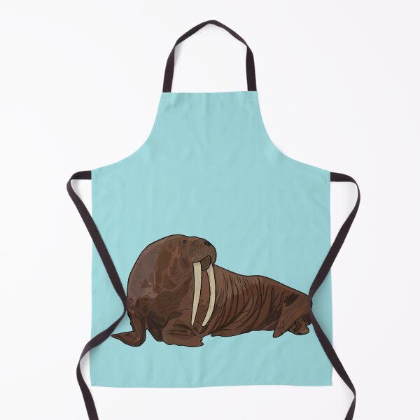 Item preview, Walrus cartoon illustration designed and sold by Misscartoon.