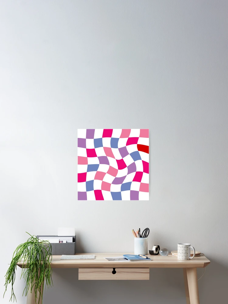 Thumbnail 2 of 3, Poster, Colorful Checkered Pattern designed and sold by Patternawy.