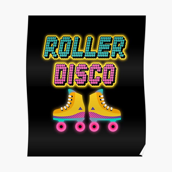 Roller Disco 80s | Regalo del tema de los 80 | Neón 80s tshirt de <br> Agrega Estilo A Su Móvil! camisa del papá del rad | Papá de los 80 | camiseta gráfica retro | fiesta de los ochenta | Fiesta temática de los 80 | camiseta gráfica retro Póster