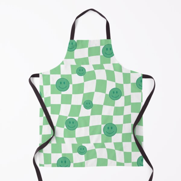 Item preview, Smiley Face Green Checkered Pattern designed and sold by Patternawy.