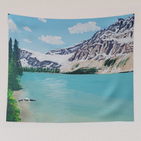 Item preview, Mountainside Lake designed and sold by KayleeRoseArt.