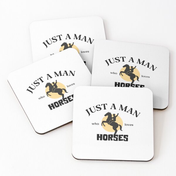Item preview, Just a man who loves horses designed and sold by stripedcarpet.